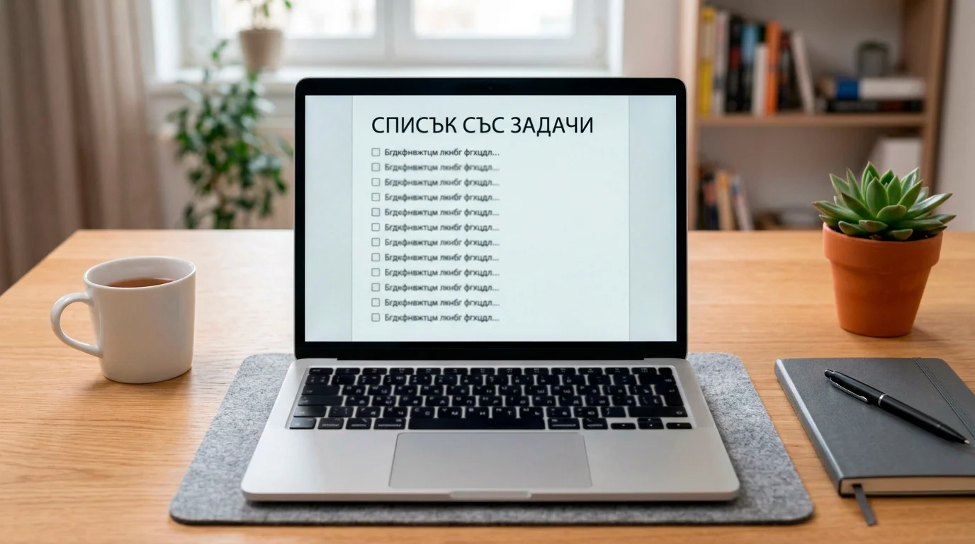 Чист екран на приложение представя формат на коефициент